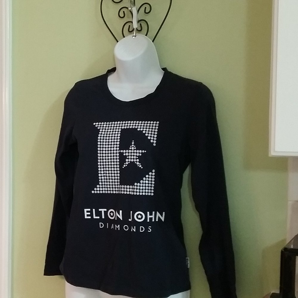 Elton John Diamonds Long Sleeves Tshirt
